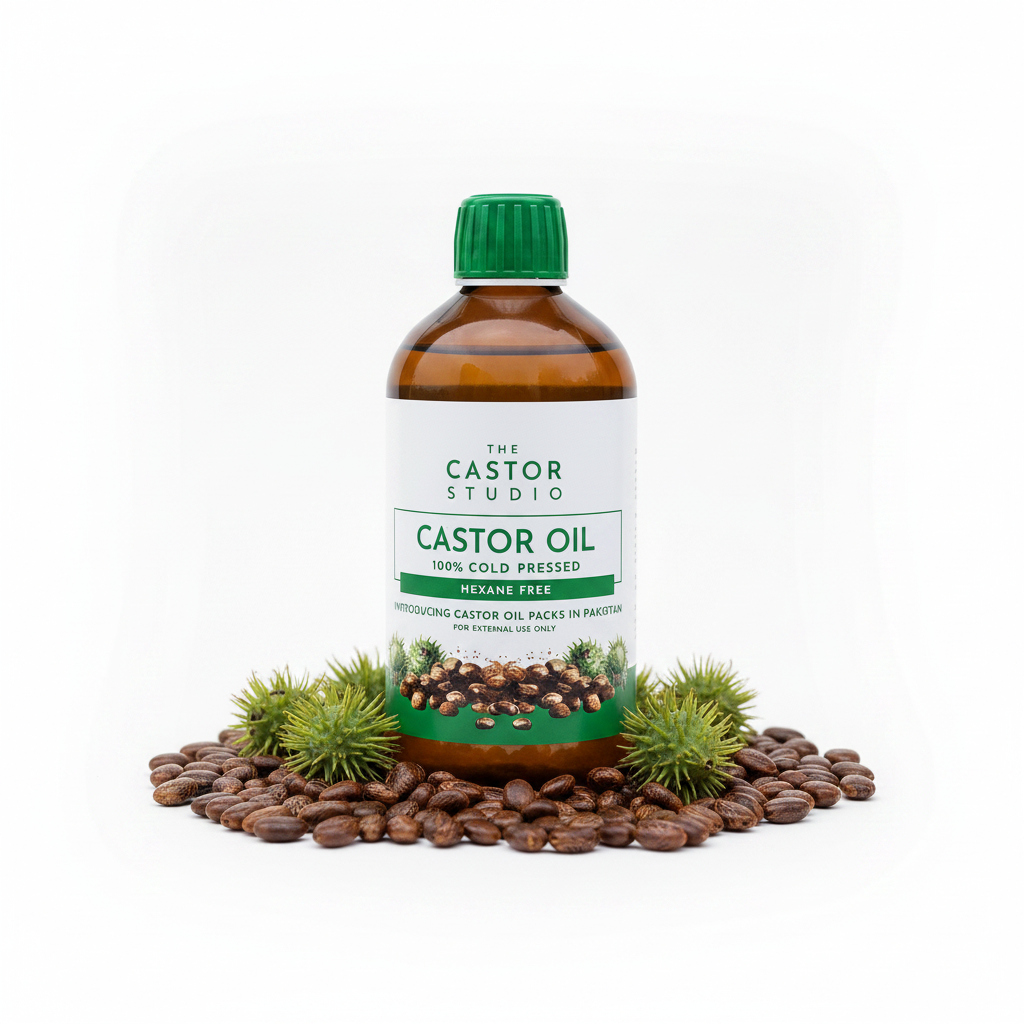 100% Cold Pressed Castor Oil 240ml Hexane Free in Amber Glass Bottle – The Castor Studio